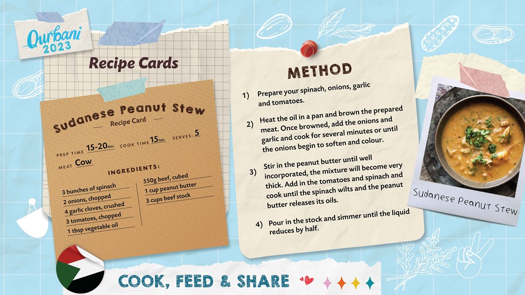 Sudanese Peanut Stew Recipe Card