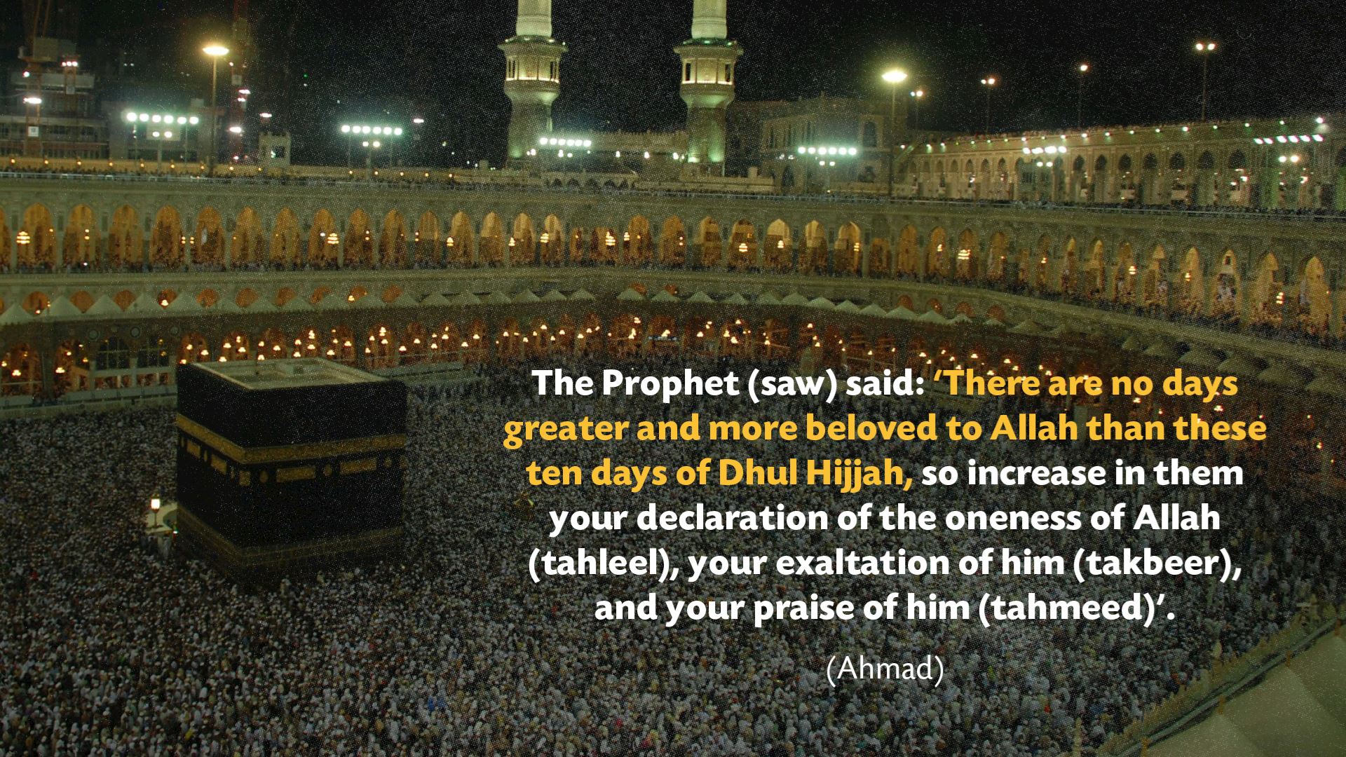 Nine Sunnahs to Follow on the First Ten Days of Dhul Hijjah