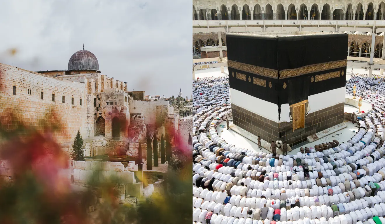 image of masjid al-aqsa and the ka'bah