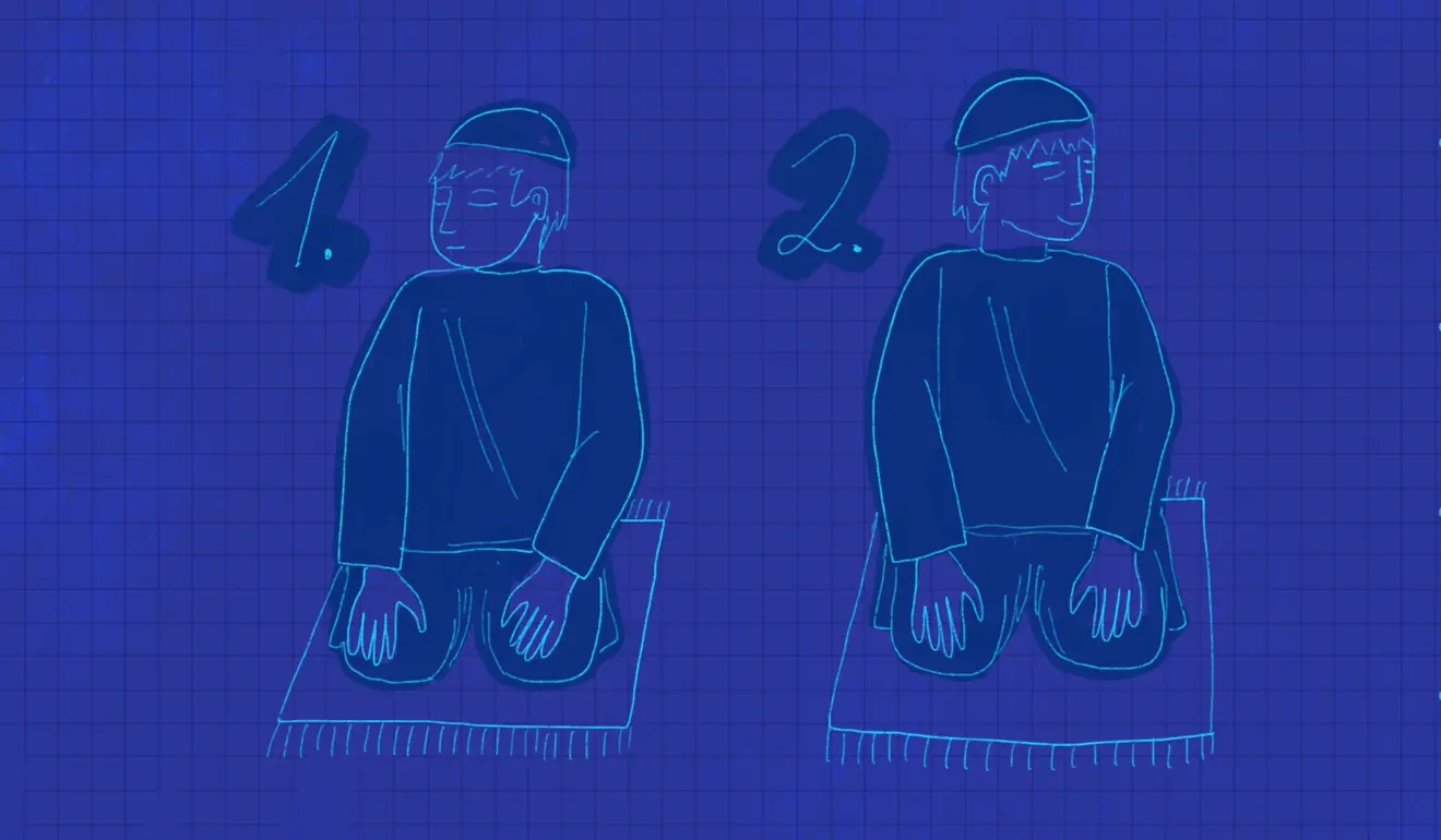 How to pray tarawih illustration