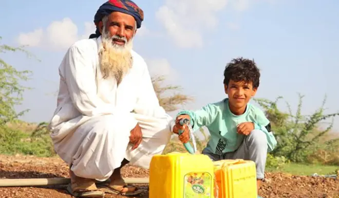 Jamal and his children now have access to clean, safe water.