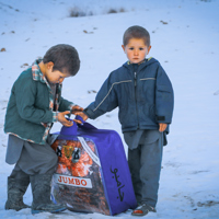 In the bitter cold, a simple blanket can mean the difference between warmth and frostbite
