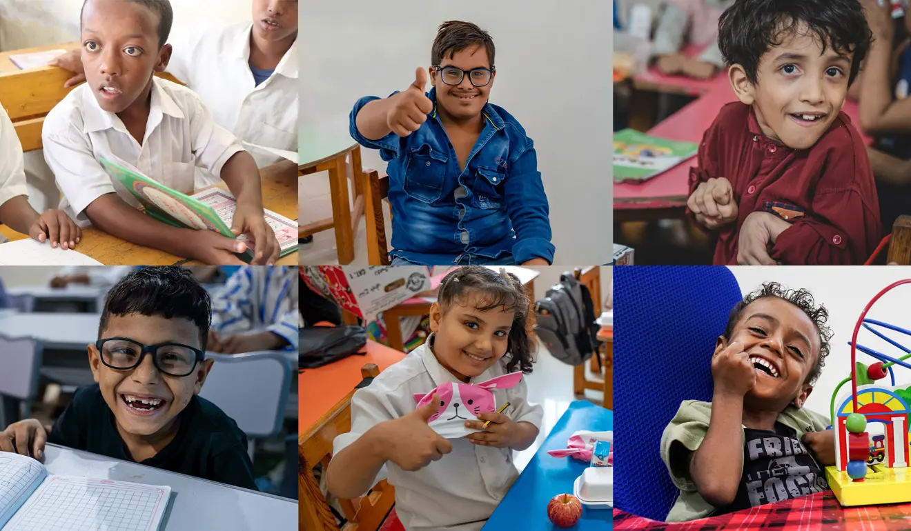 Children with disabilities around the world sponsored by Muslim hands