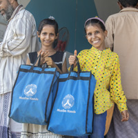 Staple foods, such as bread are being distributed daily and throughout the whole year in many location