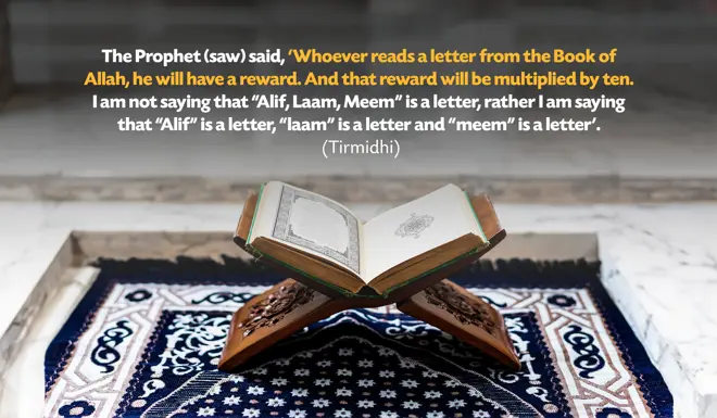 Hadith from Tirmidhi about the reward of reading Qur'an